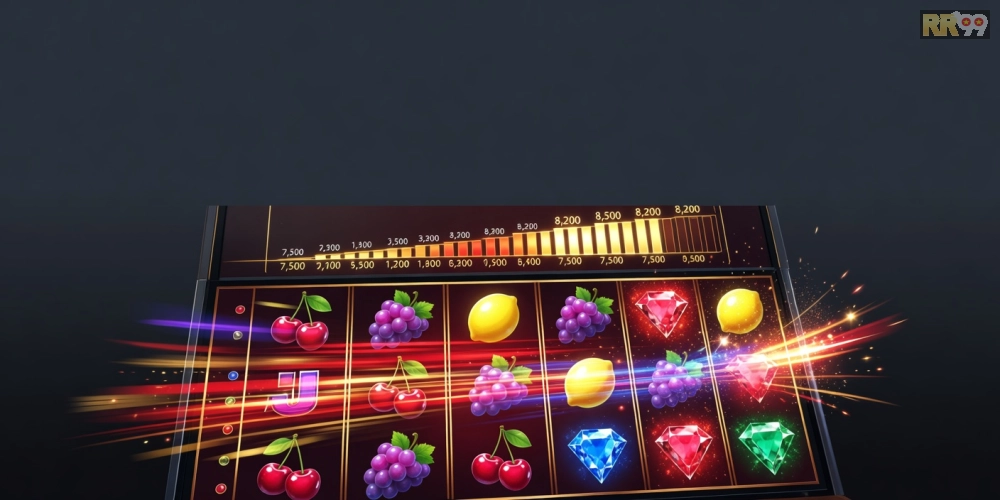 Minh họa khái niệm chơi game nổ hũ rr99 với giao diện trò chơi hấp dẫn