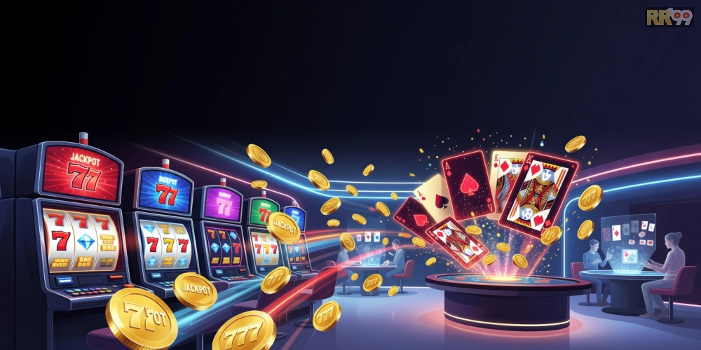 Khám phá khái niệm game bài nổ hũ rr99 với hình ảnh minh họa hấp dẫn